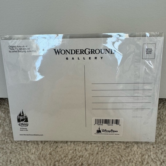 Disney Parks WonderGround Gallery Peter Pan “Time For Adventure” Postcard Print - Picture 2 of 2